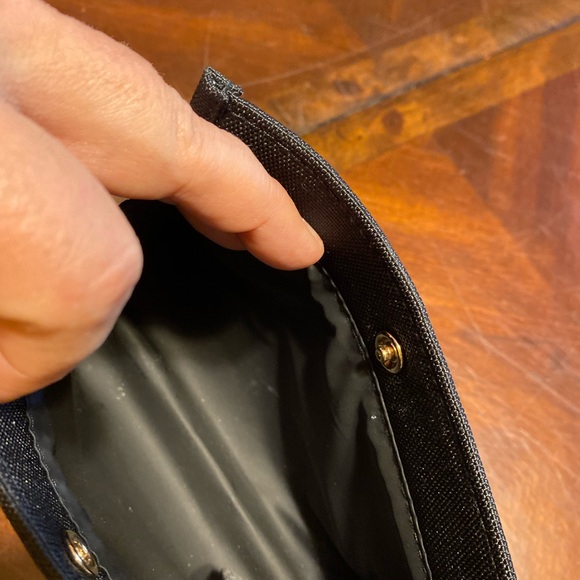 Dior Black Cosmetic Bag Sleek Minimalist Design - Picture 2 of 5